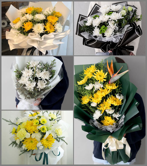 新疆塔城地区乌苏市赛力克提牧场白事花束代送